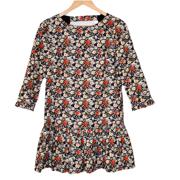 Free People Dresses & Skirts - Free People Ditsy Floral Mini Dress Size XS Open Back Boho Festival Coachella